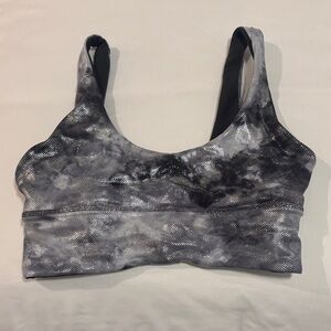 Sparkly and Gray Reversible Lululemon Sports Bra